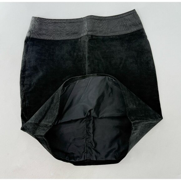 Vtg I.O.U. Leather Black Suede‎ Mini Skirt Size 9 Western Boho - Picture 7 of 12